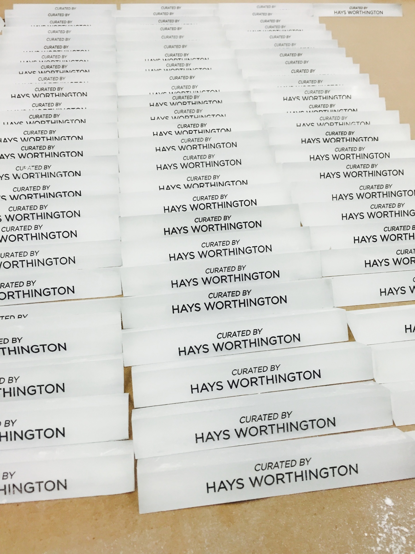 Custom donor recognition labels NYC