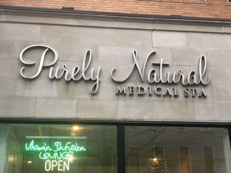 Medical spa exterior signage NYC