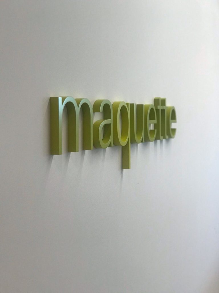 Acrylic script letters