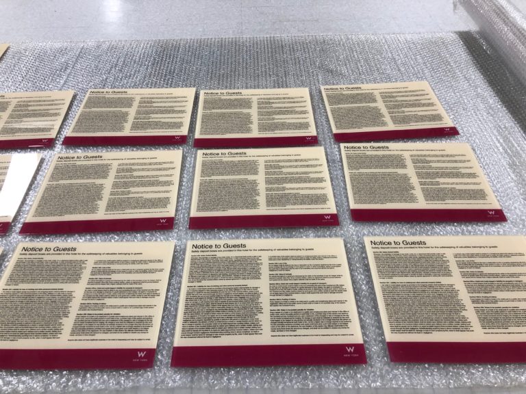 ADA accessible entrance signs