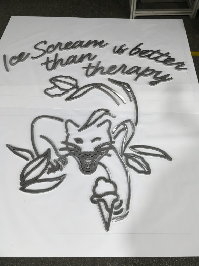 fabricated stainless steel letters