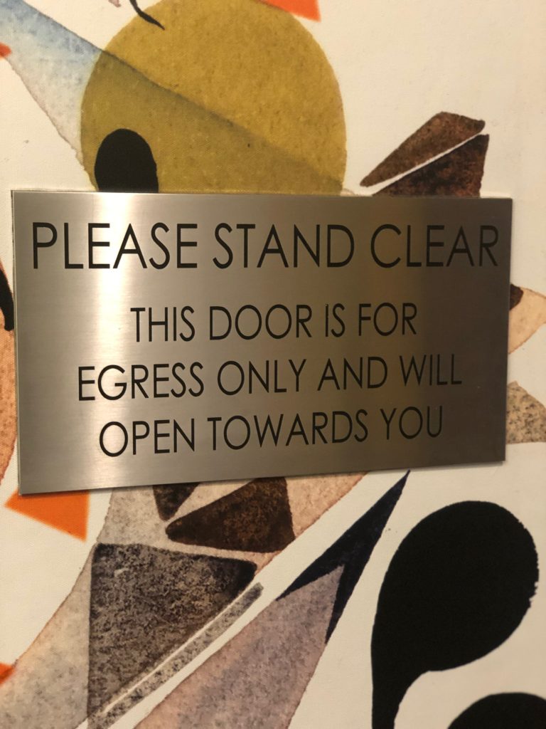 laser etched metal signs
