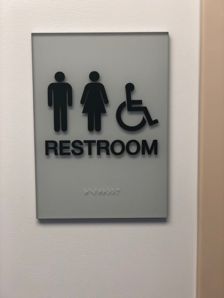 Rest room ADA signs