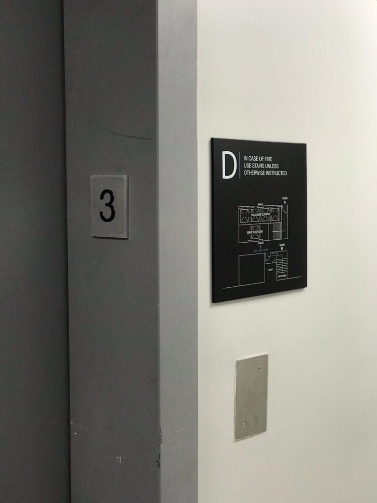 Lift ADA signage