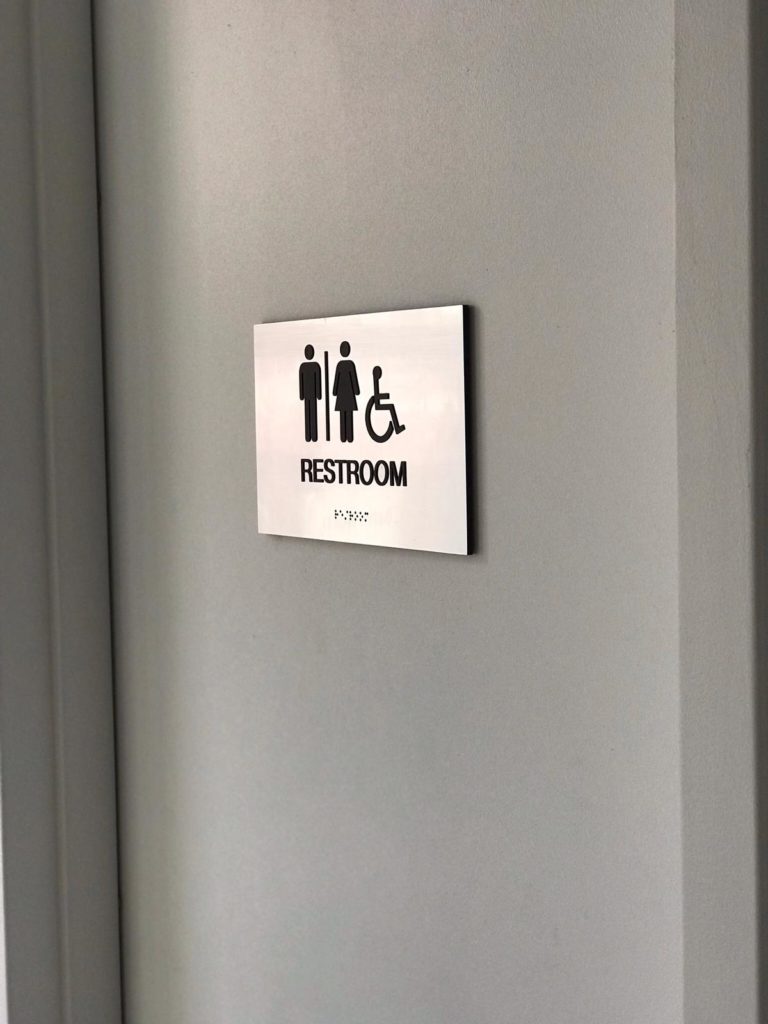 ADA restroom signs