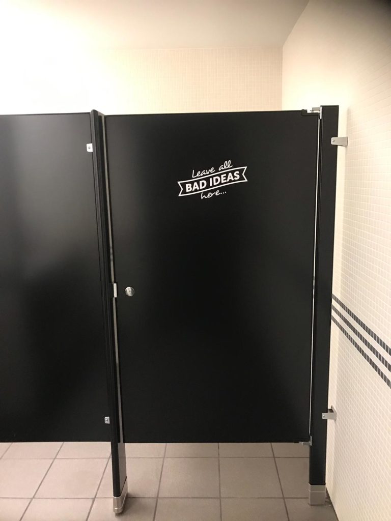 Washroom custom signs