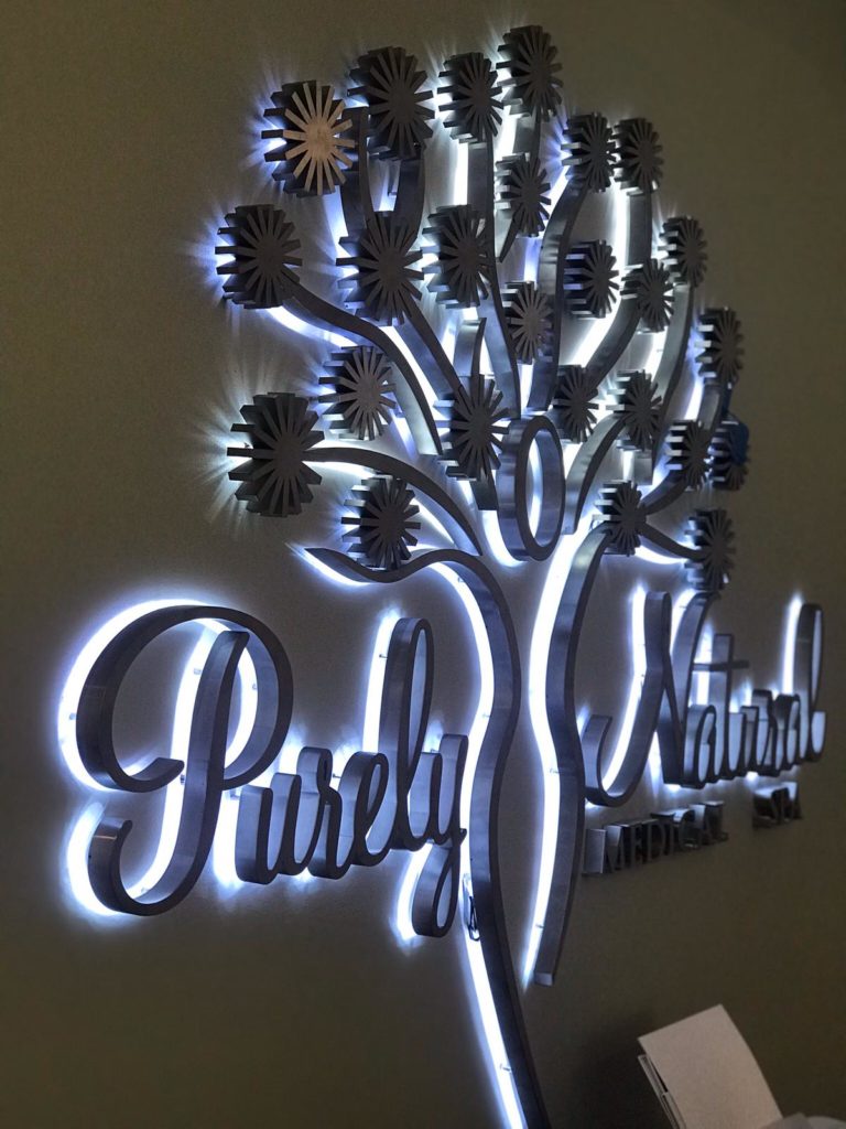 Exterior Backlit Letters