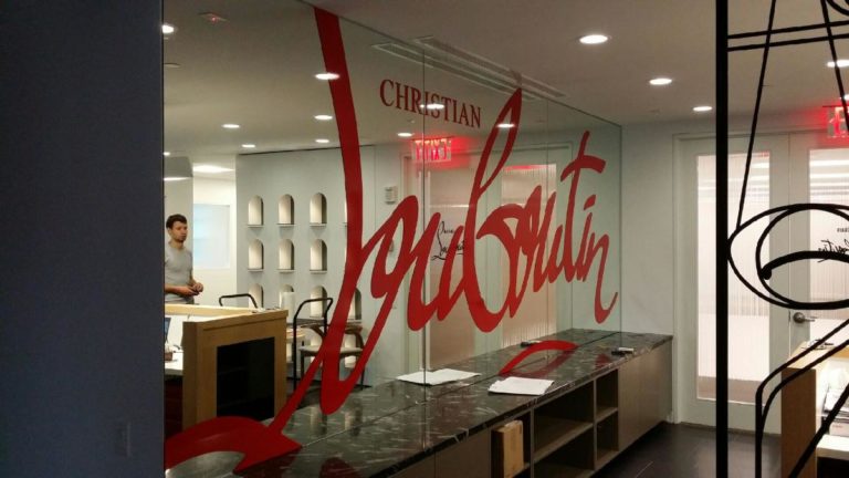 Glass Alphabetic Sign