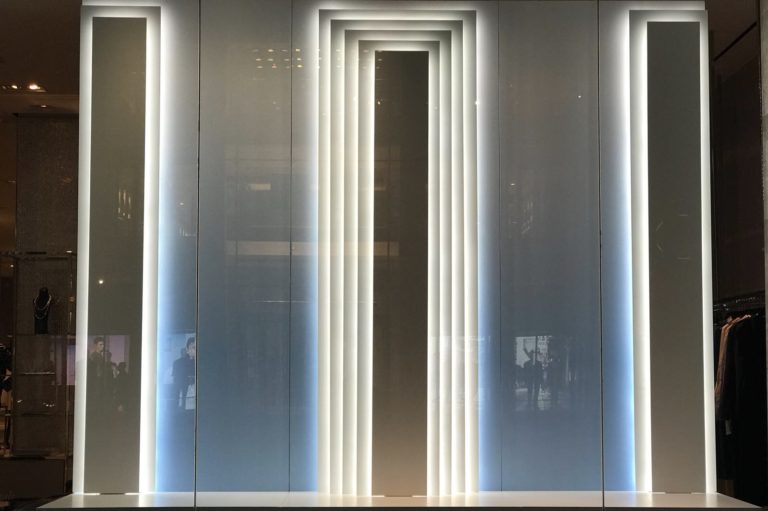 Outdoor window display signage