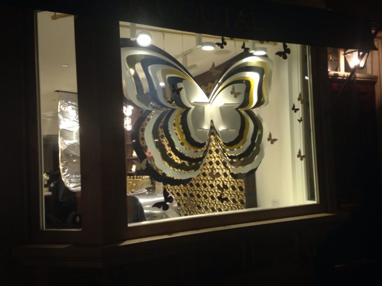 Custom window display signage