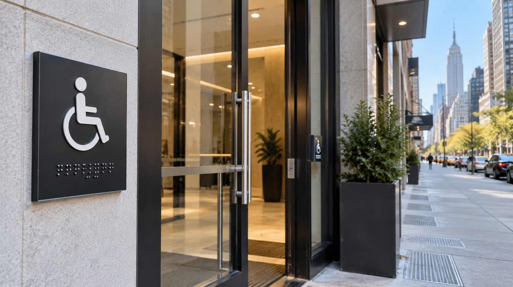 ADA signage requirements for businesses in New York