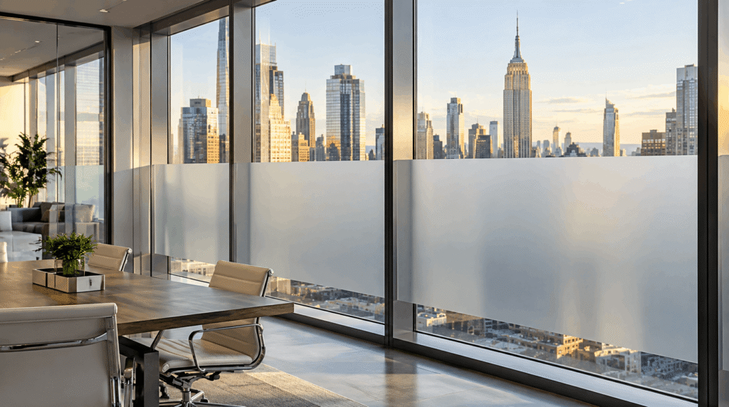 Privacy window solutions for New York buildings
